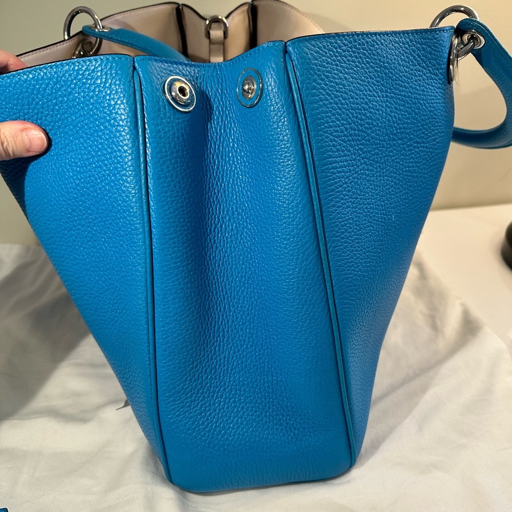 Christian Dior Diorissimo Tote Large Blue Leather - Picture 5 of 16